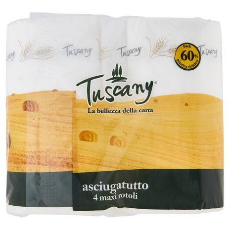 Tuscany asciugatutto maxi rotoli 4 pz